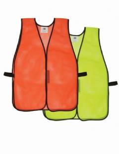 Plain Orange Or Lime Mesh Vest 10/pack